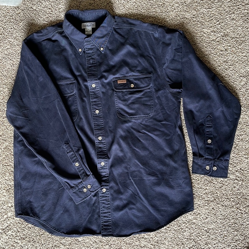 Carhartt Mens XL Cotton button down